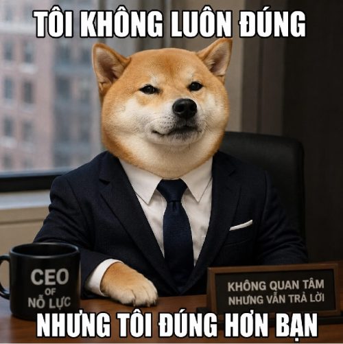 Bộ ảnh meme chó mặc vest biểu cảm chất lừ cực ngầu