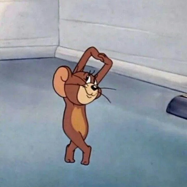 Meme Jerry gương mặt ngầu lòi cực kỳ phong.