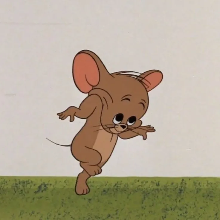 Meme Jerry buồn bã ôm gối trong góc phòng.