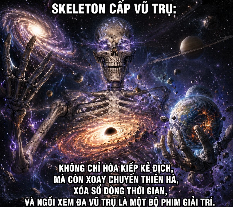 Skeleton meme - Bộ ảnh chế chờ đợi siêu hài bá đạo nhất 3 Meme skeleton này giống tôi mỗi lần đợi wifi chạy nhanh hơn.