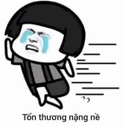 Meme hài gục ngã phóng đại biểu cảm rơi mood sau cơn stress nặng