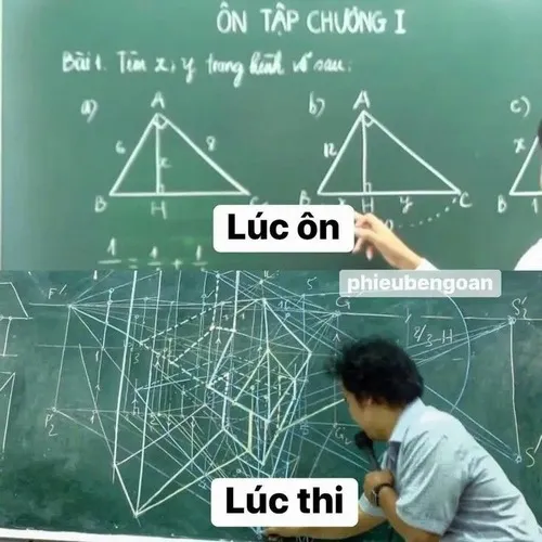 Ảnh chế ôn luyện căng não trong thư viện lúc deadline dí