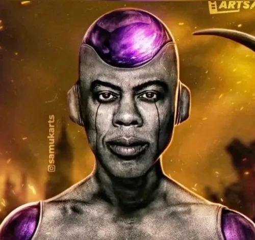 Ảnh vui Songoku nói chuyện nghiêm túc với Beerus