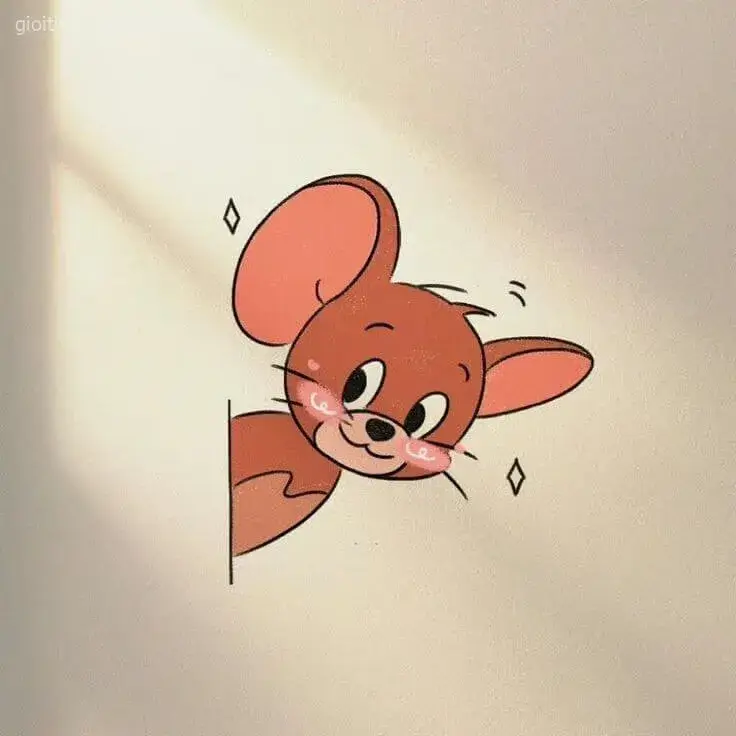 Meme Jerry cười thích thú khi nhìn thấy phô.