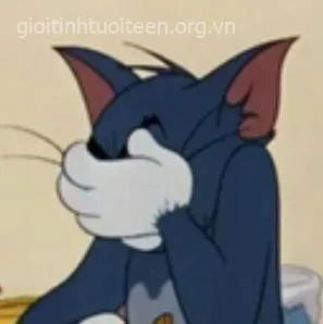 Ảnh Tom ngạc nhiên tròn mắt khi thấy Jerry nghịch ngợm.