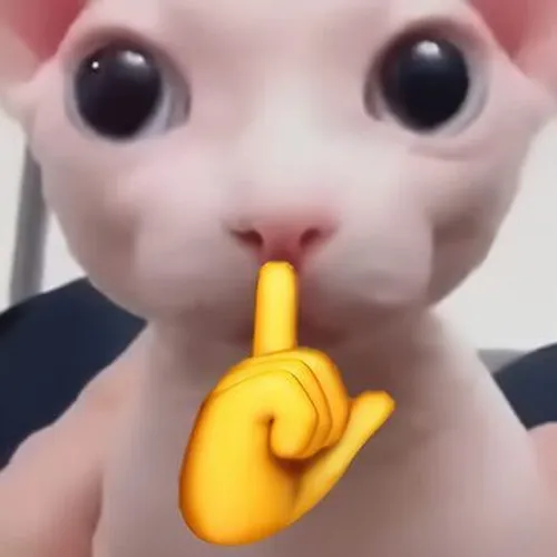 Ảnh meme mèo suỵt biến im lặng thành trò đùa thông minh