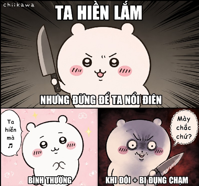 Chiikawa meme – Tổng hợp ảnh chế cute siêu dễ thương nhất