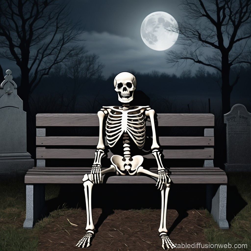 Skeleton meme - Bộ ảnh chế chờ đợi siêu hài bá đạo nhất 6 Skeleton Meme in Graveyard | Stable Diffusion Online
