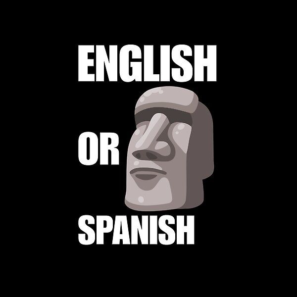 English or Spanish meme by CARS ART | Redbubble