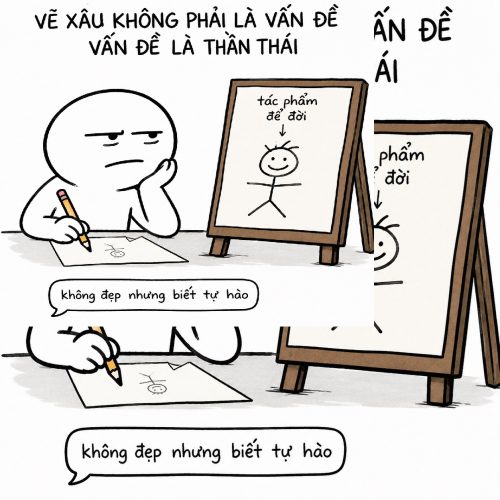 Meme vẽ – Bộ ảnh chế hình vẽ siêu hài hước cute nhất