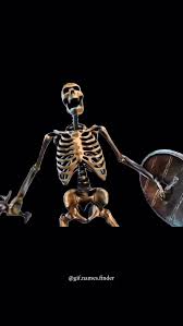 Skeleton meme - Bộ ảnh chế chờ đợi siêu hài bá đạo nhất 2 GIF 127/2000 : skeleton ⚔️, ., ., Follow @gif.names.finder for more Gif’s✅, ., ., Skeleton meme, skeleton banging, sword, viral meme, comtent creator, trending reels, gym, men, edit, funny, dank ...