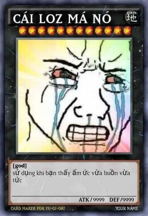 Ảnh meme vui lá bài hỗ trợ tăng sức mạnh cú phản công
