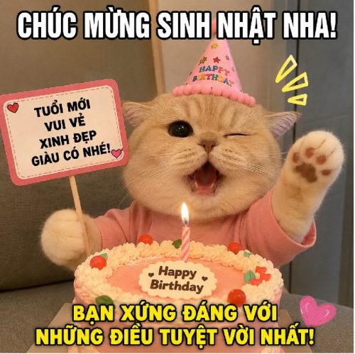 Meme chúc mừng sinh nhật – Khoảnh khắc hài hước cute nhất