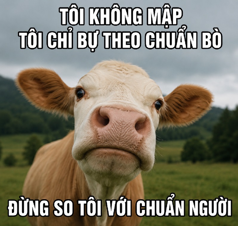 Bộ ảnh meme con bò với biểu cảm cực hài bá đạo