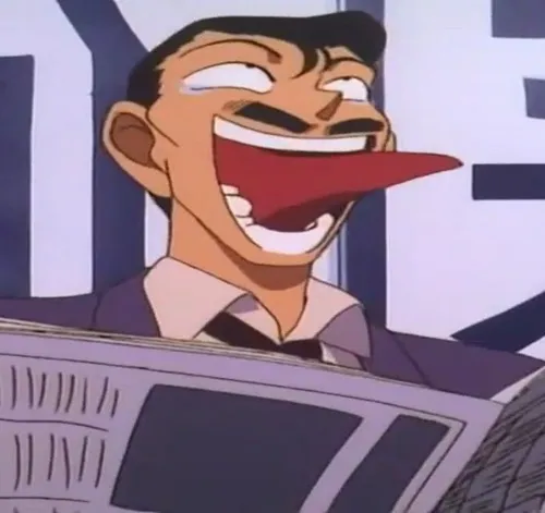 Meme chế Kogoro ngủ gật trong lúc phá án