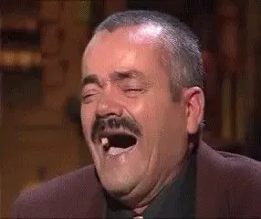 Nét mặt rạng rỡ bật ra tiếng cười haha