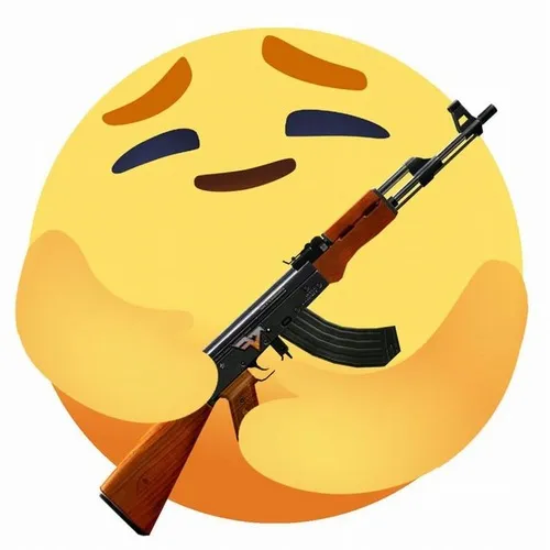 Meme bắn súng AK 47 tạo vibe bạo lực ảo siêu vui