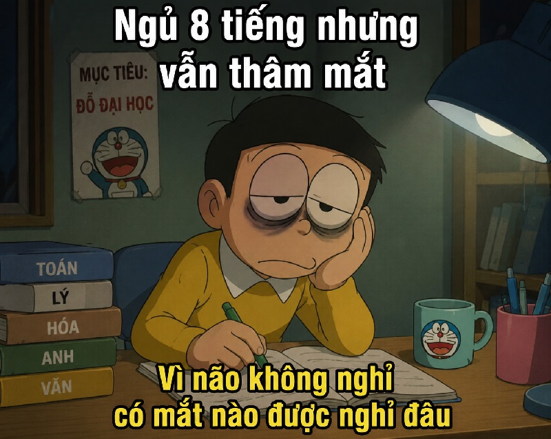 Meme mắt thâm – Bộ ảnh chế mắt thâm siêu hài