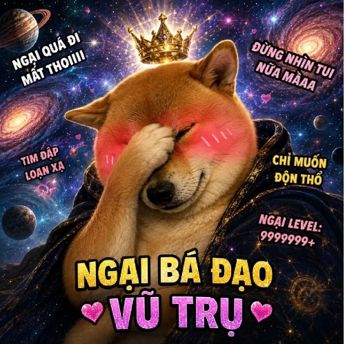 Meme ngại ngùng – Bộ ảnh chế đỏ mặt lầy lội cute nhất