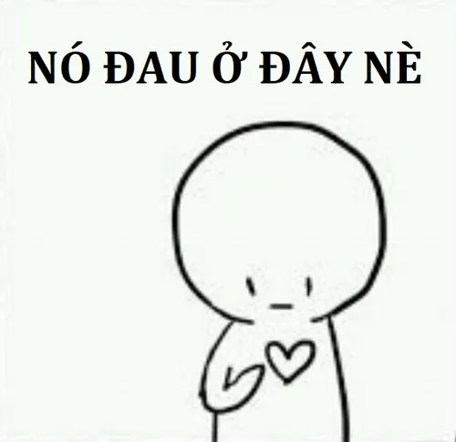 Loạt 40+ Meme Đau Ở Đây Này: Khi không thể nói bằng lời, chỉ tay vào tim là đủ