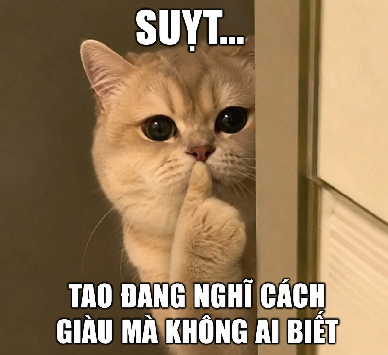 Meme suỵt – Bộ ảnh chế im lặng vuốt cằm siêu hài hước