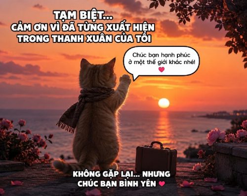 Meme tạm biệt – Bộ ảnh chế chia ly hài hước cute nhất