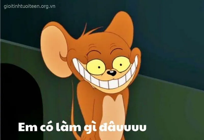 Meme Jerry khoái chí cười ngặt nghẽo nhìn Tom té.