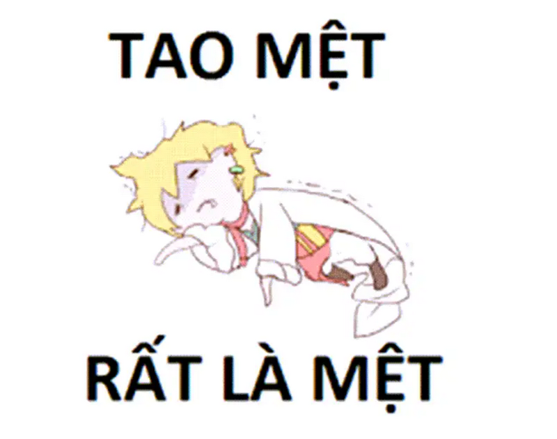 Các dạng meme mệt mỏi thất vọng