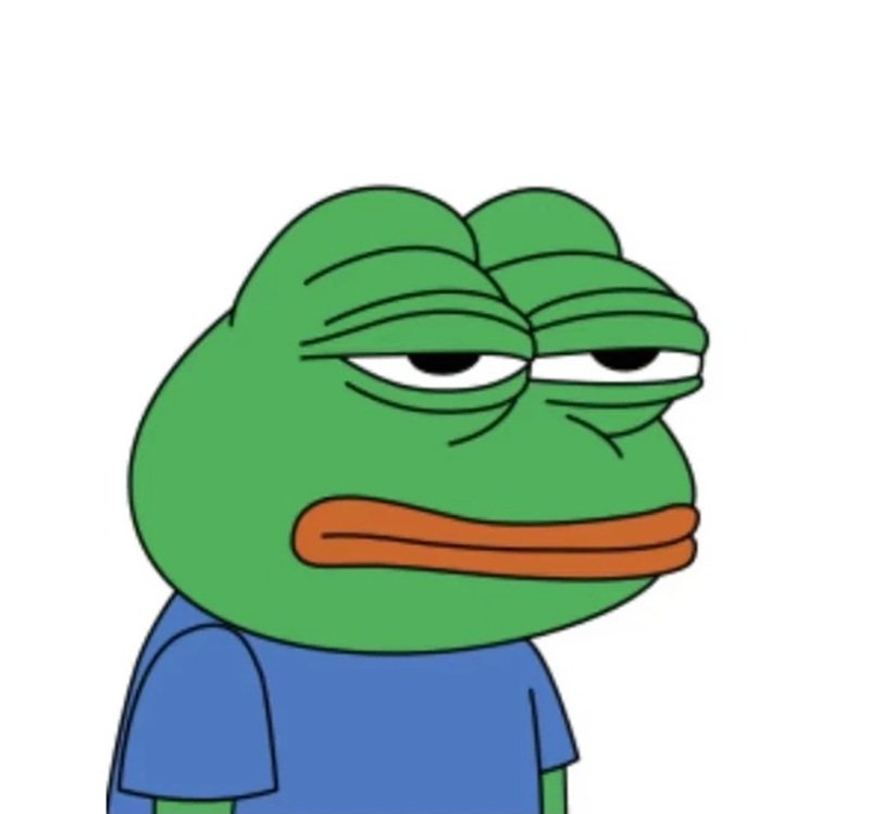 Pepe meme nổi bật với biểu cảm khó quên