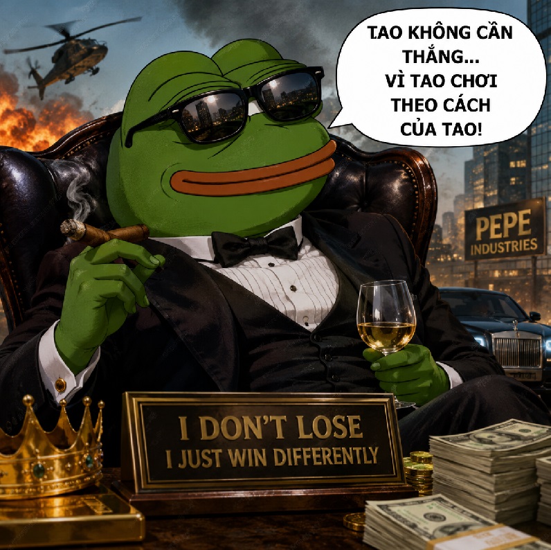 Bộ ảnh Pepe meme ếch xanh biểu cảm bựa cực hài hước