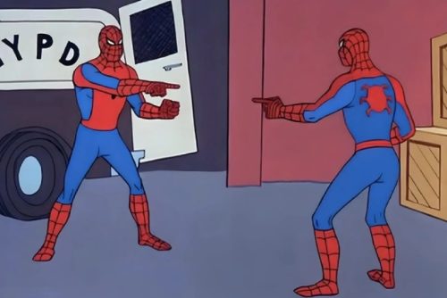 Tuyển tập meme Spiderman chỉ tay vào nhau siêu lầy lội