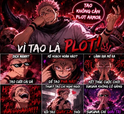 Sukuna meme – Sưu tầm ảnh chế ngáo ngơ bựa siêu hài