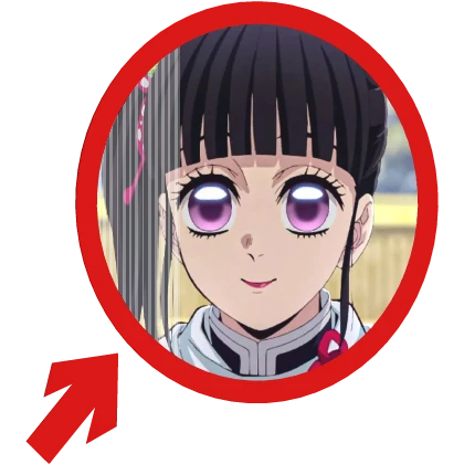 Animated) Kanao Tsuyuri Pointing Arrow Meme | Roblox Item - Rolimon's