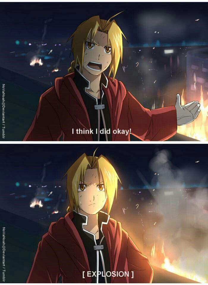 Edward Elric, funny, quote, comic, text; Fullmetal Alchemist
