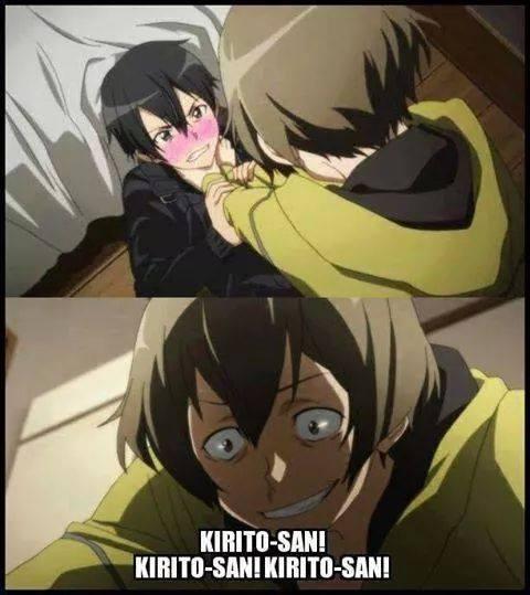 Sorry, Asada-san but Kirito-san is More cute! Kirito-san! Kirito-san! Kirito-san! Yeah!!!