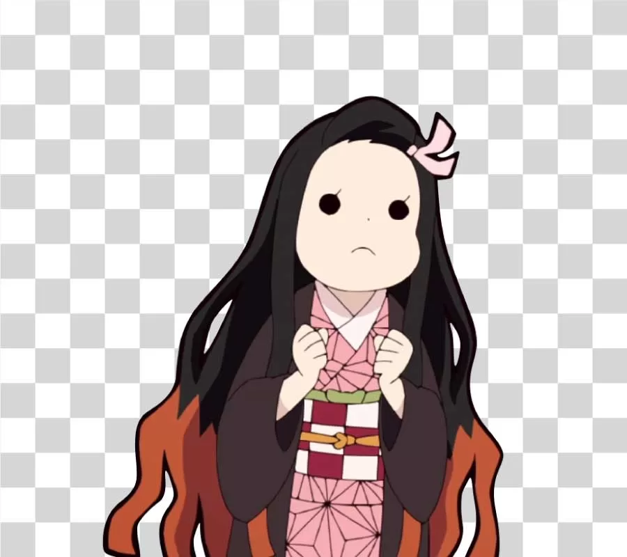 Nezuko Kamado, Cute Face Meme, Demon Slayer Anime, Transparent PNG Image – PNG Download