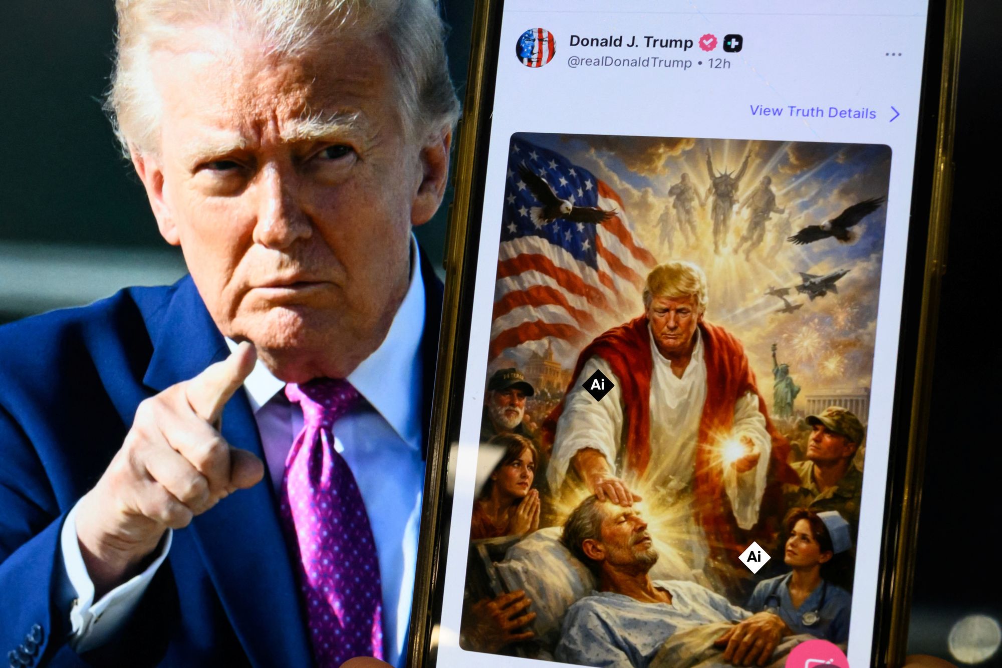 Before posting Jesus meme, Trump consulted his 'agent of chaos': report | The Independent