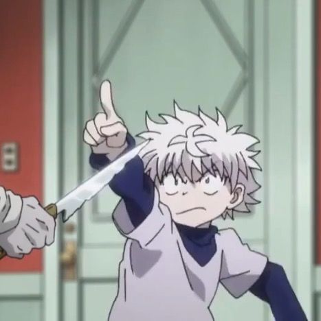 the meme pic of killua