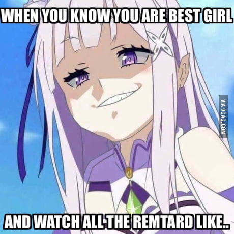 With all the controversy around Re:Zero, just know that Emilia is best girl - 9GAG