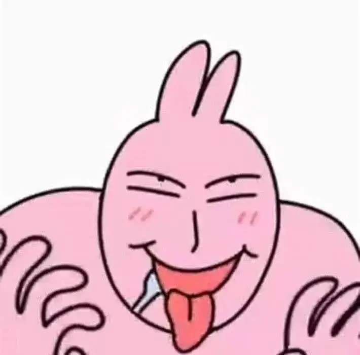 Meme người hồng lè lưỡi chảy nước miếng