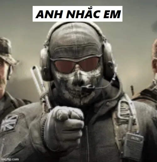 Meme anh nhắc em thể hiện tình bạn thân thiết.