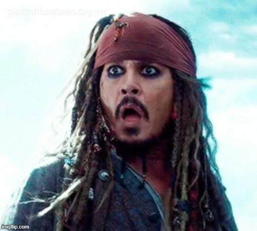 Meme thuyền trường Jack há mồm thất thần