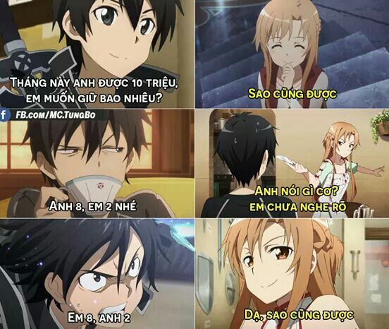 Kirito ơi, mị làm chồng như thế này thế nào mị cũng mạc sớm " 😇