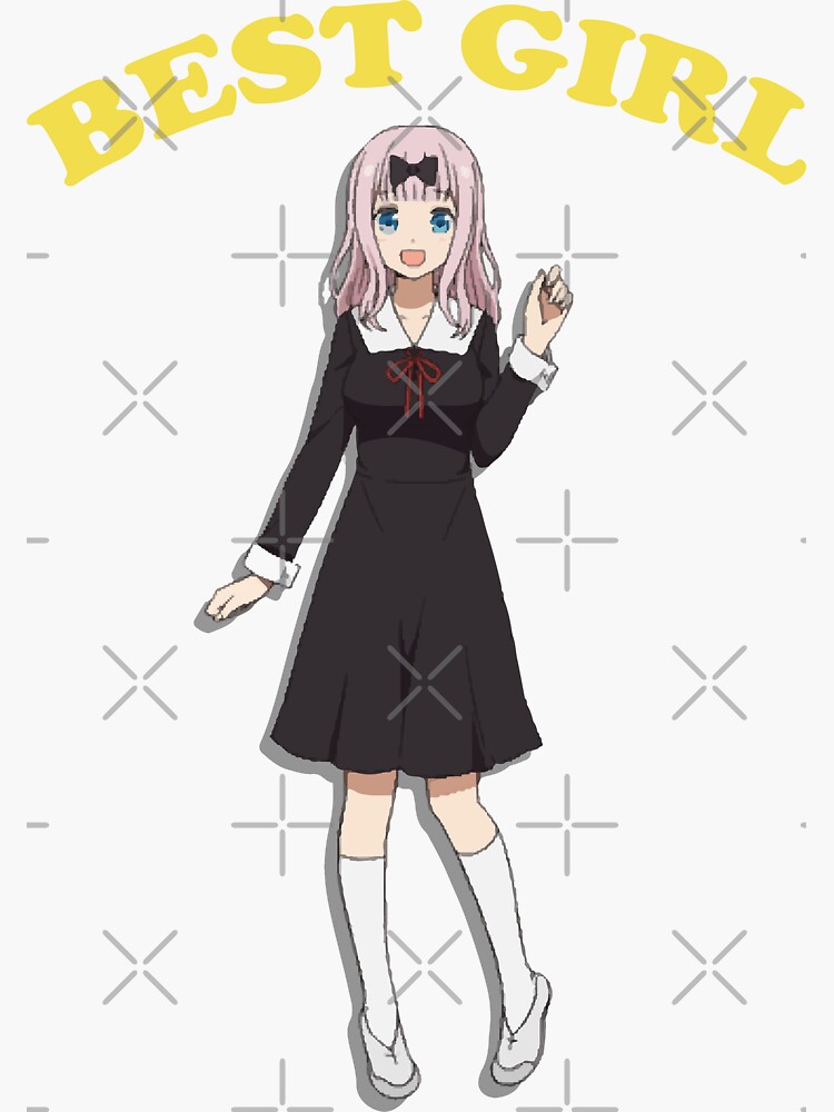 Fujiwara Chika Best Girl Meme" Sticker for Sale by koolpingu | Redbubble