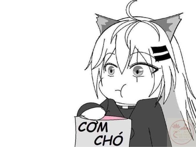 Cô gái anime xinh đẹp ăn cơm chó ngon như bim bim – TVMeme