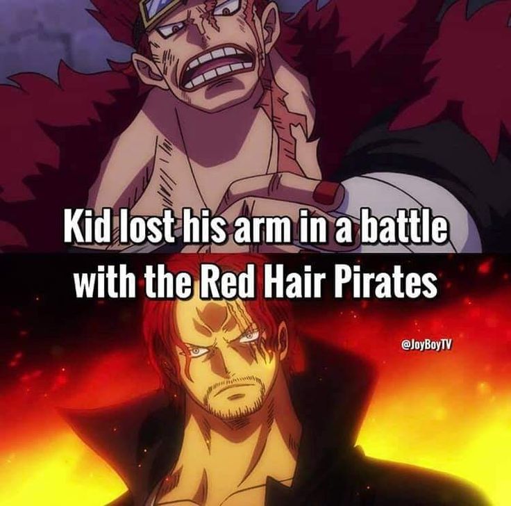 Eustass Kid Lost His Arm In Battle with Shanks