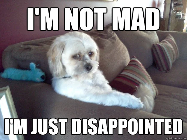 Disappointed meme đúng chất hội mong chờ quá nhiều
