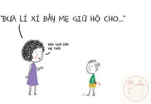Meme lì xì đúng tâm trạng khi gặp họ hàng đông đủ.