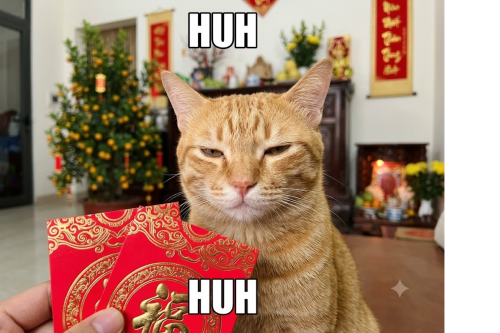 Huh meme – Ảnh chế huh cat siêu hoang mang cực hài