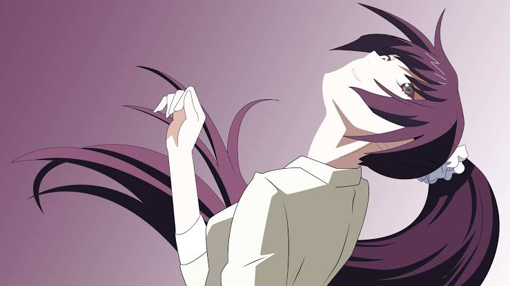 Bakemonogatari Hitagi Senjougahara Portrait UHD 4K Wallpaper - Pixelz.cc